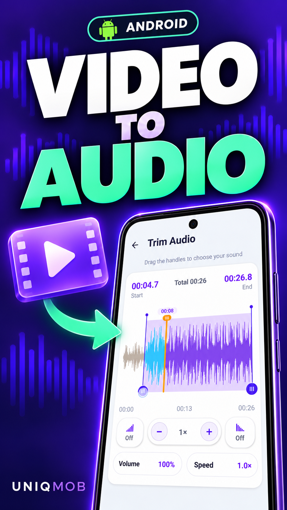 Ringtone Maker video-to-audio feature